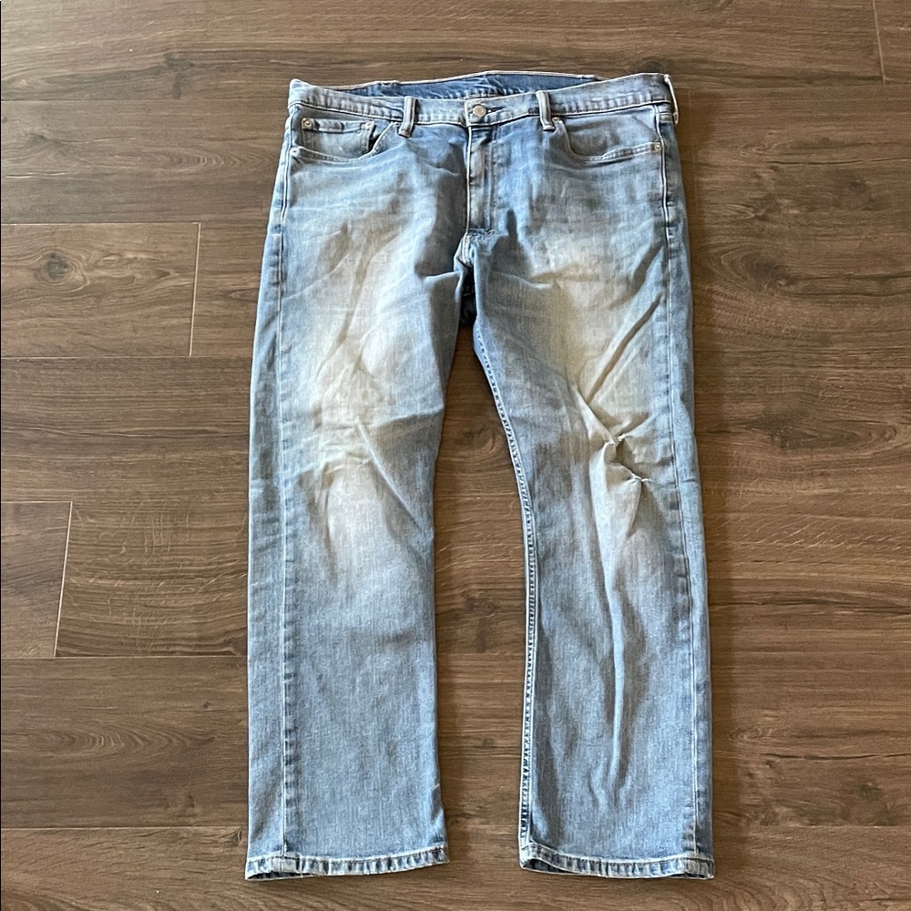 Men's Levi Strauss & Co Light Wash Bootcut Jeans, Size 38W/30L, Some Wear